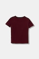 Детская хлопковая футболка Tommy Hilfiger бордо UB0UB00310.9BYA