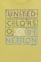 Băieți United Colors of Benetton tricou de bumbac pentru copii 3I1XC10Q4.G.seasonal verde