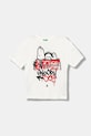 United Colors of Benetton tricou de bumbac pentru copii print alb 3X1SC10PN.G.seasonal