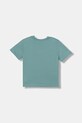 United Colors of Benetton t-shirt bawełniany 3X1SG10JW.P.seasonal turkusowy AW25