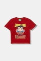 Παιδικό βαμβακερό μπλουζάκι United Colors of Benetton στάμπα κόκκινο 3JERG10JX.P.seasonal