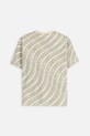 Coccodrillo t-shirt bawełniany dziecięcy ZC5143204VBA beżowy AW25