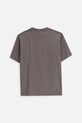Coccodrillo t-shirt bawełniany dziecięcy ZC5143212VBA szary AW25
