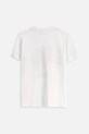 Coccodrillo t-shirt bawełniany dziecięcy ZC5143225VBA biały AW25