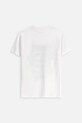 Coccodrillo t-shirt bawełniany dziecięcy ZC5143230VBA biały AW25