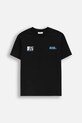 Coccodrillo t-shirt bawełniany dziecięcy nadruk czarny ZC5143205VBB