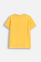 Coccodrillo t-shirt bawełniany dziecięcy ZC5143201CBK żółty AW25
