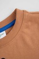 Chłopiec Coccodrillo t-shirt bawełniany dziecięcy ZC5143202CBK brązowy