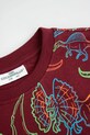 Chłopiec Coccodrillo t-shirt bawełniany dziecięcy ZC5143208VBA bordowy