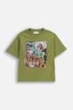 Coccodrillo t-shirt in cotone per bambini cotone verde ZC5143209VBA