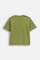 Coccodrillo t-shirt bawełniany dziecięcy ZC5143209VBA zielony AW25