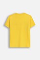 Coccodrillo t-shirt bawełniany dziecięcy ZC5143201CBJ żółty AW25