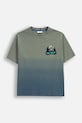 Detské bavlnené tričko Coccodrillo bavlna zelená ZC5143204YBJ
