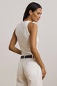 Bombažen top Lauren Ralph Lauren 200971079 bela AW25