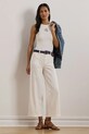 Oblačila Bombažen top Lauren Ralph Lauren 200971079 bela