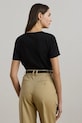 Βαμβακερό μπλουζάκι Lauren Ralph Lauren 200971125 μαύρο AW25