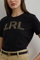 Lauren Ralph Lauren t-shirt bawełniany czarny 200971125