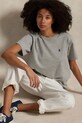 Памучна тениска Polo Ralph Lauren 211967104 сив