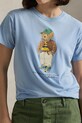 Бавовняна футболка Polo Ralph Lauren блакитний 211971730