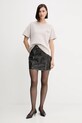 Patrizia Pepe tricou din bumbac 8M1714.J128 bej AW25