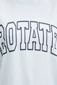 Rotate t-shirt bawełniany niebieski 114392184