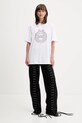 Rotate t-shirt bawełniany 114393400 biały AW25
