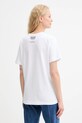 Odzież MUNTHE t-shirt bawełniany LACIN 253110125360 biały