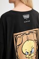 MUNTHE t-shirt bawełniany LYSIS czarny 253110525360