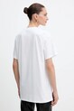 Odzież Elisabetta Franchi t-shirt bawełniany MA02456E2 biały
