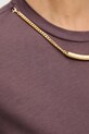 Βαμβακερό μπλουζάκι Elisabetta Franchi MA02856E2 μπορντό