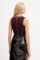 Odzież Elisabetta Franchi top TK60B56E2 bordowy