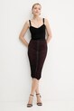 Elisabetta Franchi top TK61S56E2 nero AW25