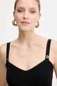 Elisabetta Franchi top nero TK61S56E2