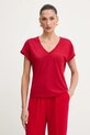 Morgan t-shirt regular czerwony DSAFIR
