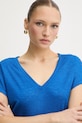 Morgan t-shirt niebieski DSAFIR