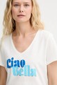 Morgan t-shirt biały DBELLO