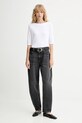 Βαμβακερό μπλουζάκι Calvin Klein LV044C217G λευκό AW25