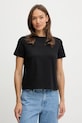 Calvin Klein t-shirt bawełniany regular czarny LV044C905G
