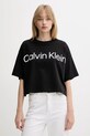 Хлопковая футболка Calvin Klein хлопок чёрный LV044C903G