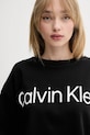 Ρούχα Βαμβακερό μπλουζάκι Calvin Klein LV044C903G μαύρο