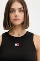 Tommy Jeans top DW0DW20896 negru AW25