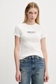 Μπλουζάκι Tommy Jeans στάμπα λευκό DW0DW20899