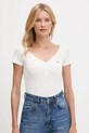 Tommy Jeans t-shirt gombolós fehér DW0DW20902