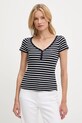 Tommy Jeans t-shirt gombolós sötétkék DW0DW20902