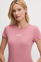 Tommy Jeans t-shirt rózsaszín DW0DW20913