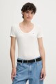 Tommy Jeans t-shirt elasztánnal fehér DW0DW20916