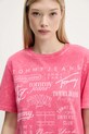 Tommy Jeans t-shirt bawełniany różowy DW0DW20923