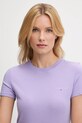 Ruházat Tommy Jeans pamut póló DW0DW21164 lila