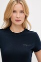 Ruházat Tommy Jeans pamut póló DW0DW21164 sötétkék