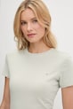 Odzież Tommy Jeans t-shirt bawełniany DW0DW21164 zielony